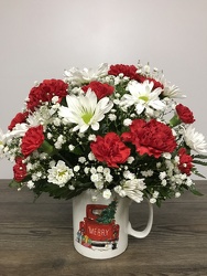Very Merry Mug Davenport Florist - Same Day Flower Delivery - Flower Power 